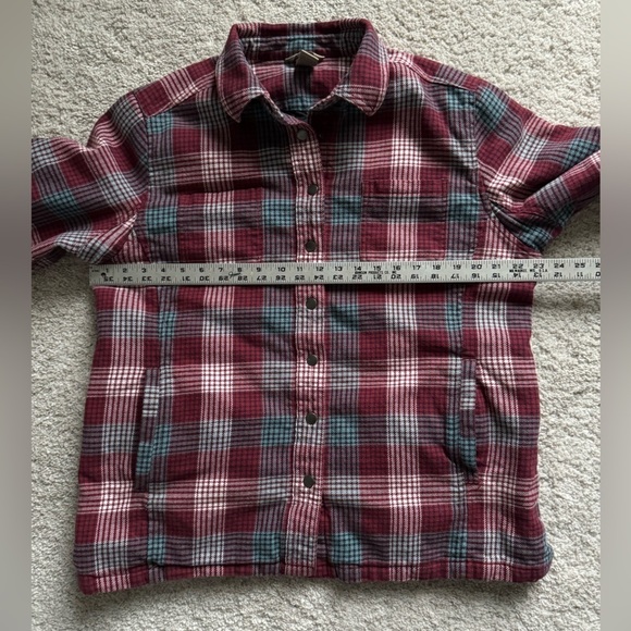 Duluth Trading Co. Women’s Plaid Flannel Shacket XL Eclectic Grandpa - Picture 8 of 9